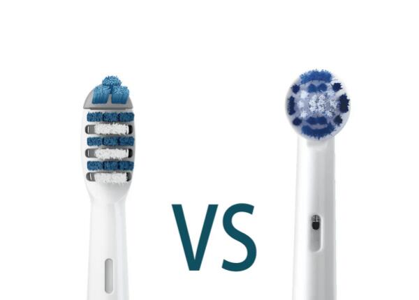 电动牙刷类型：圆头电动牙刷和扁头电动牙刷的四大区别