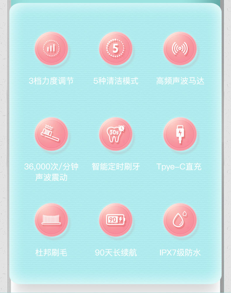 S3声波智能定时电动牙刷详情图04
