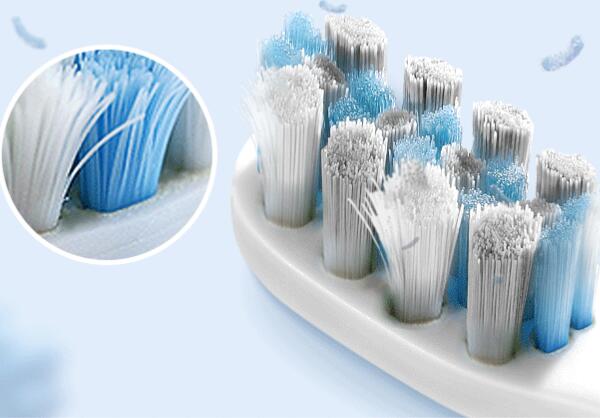 沾满细菌的刷头 定期更换刷头